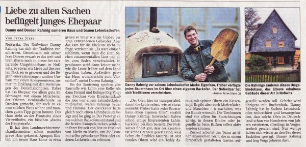 Stippvisite in Noßwitz - Freie Presse 12.11.2009